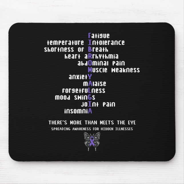 Fibromyalgia Awareness Chronic Sjukdom Gift Musmatta (Framsidan)