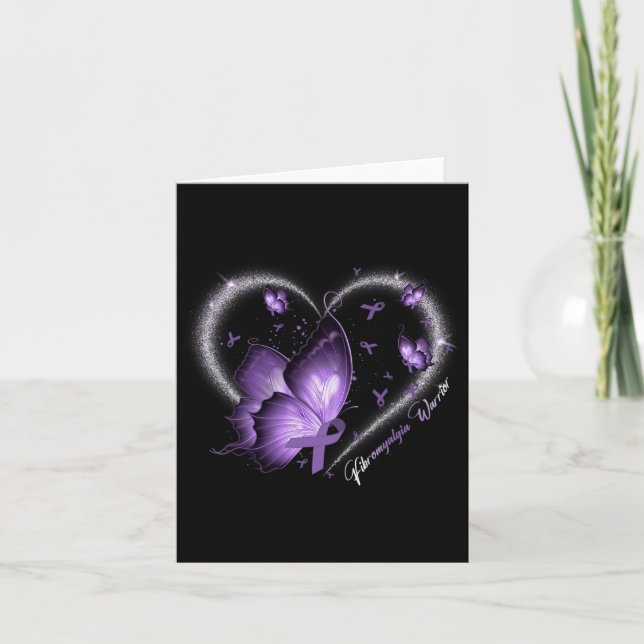 Fibromyalgia Awareness Day Warrior Survivor Butter Kort (Framsida)