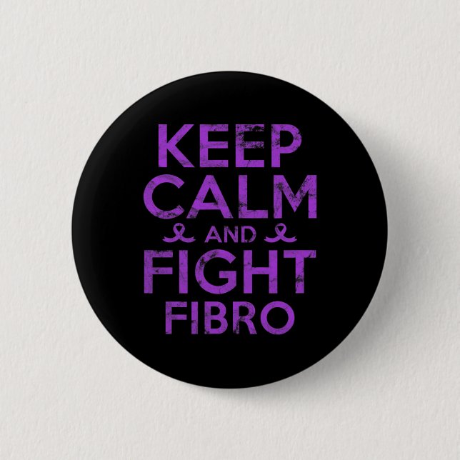 Fibromyalgia Awareness Fibro Fighter Warrior Knapp (Framsida)