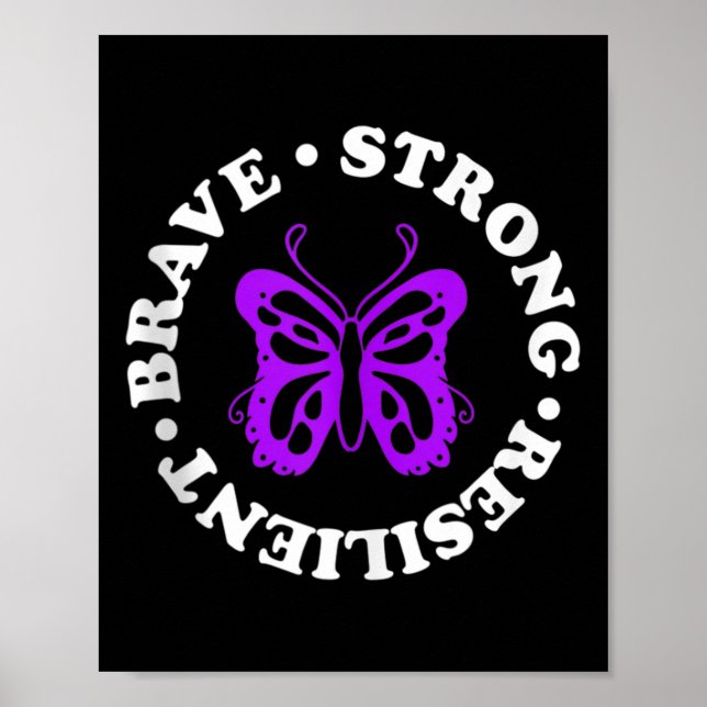 Fibromyalgia Awareness Fibro Ribb Poster (Framsidan)
