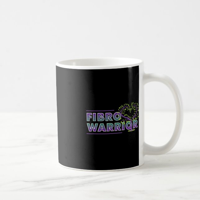 Fibromyalgia Awareness Fibro Warrior Graphic Heart Kaffemugg (Höger)
