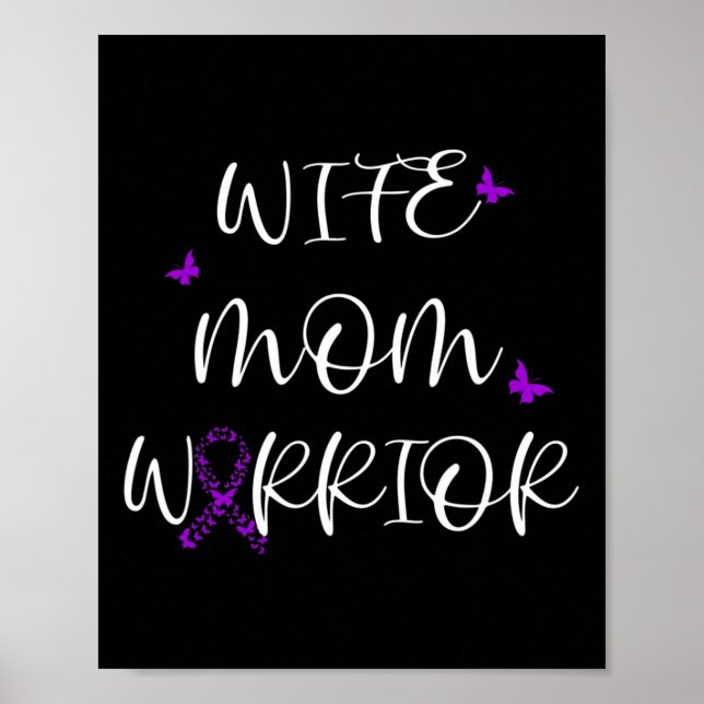 Fibromyalgia Awareness Fibro Warrior Ovisible Ill Poster (Framsidan)
