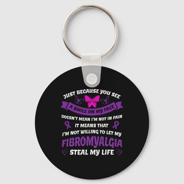Fibromyalgia Awareness - Fibromyalgia Pain Awarene Nyckelring (Framsida)