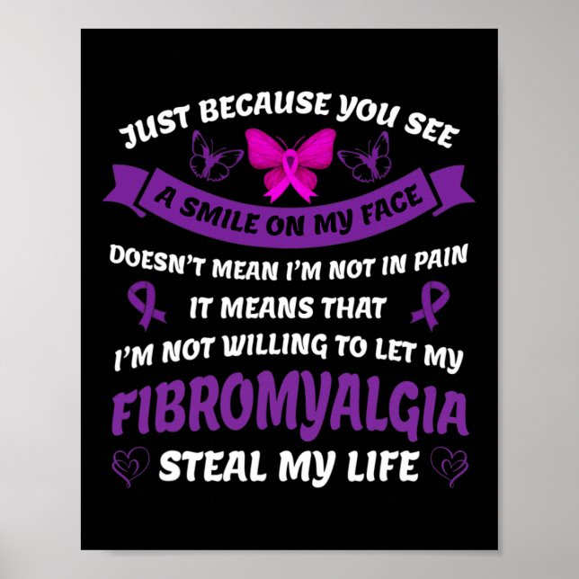 Fibromyalgia Awareness - Fibromyalgia Pain Awarene Poster (Framsidan)