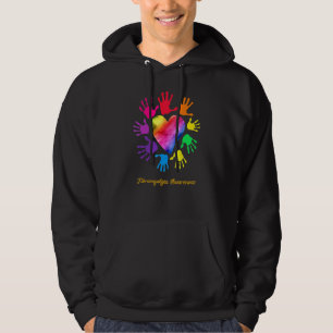 Fibromyalgia Awareness Händer Fibromyalgia Hoodie