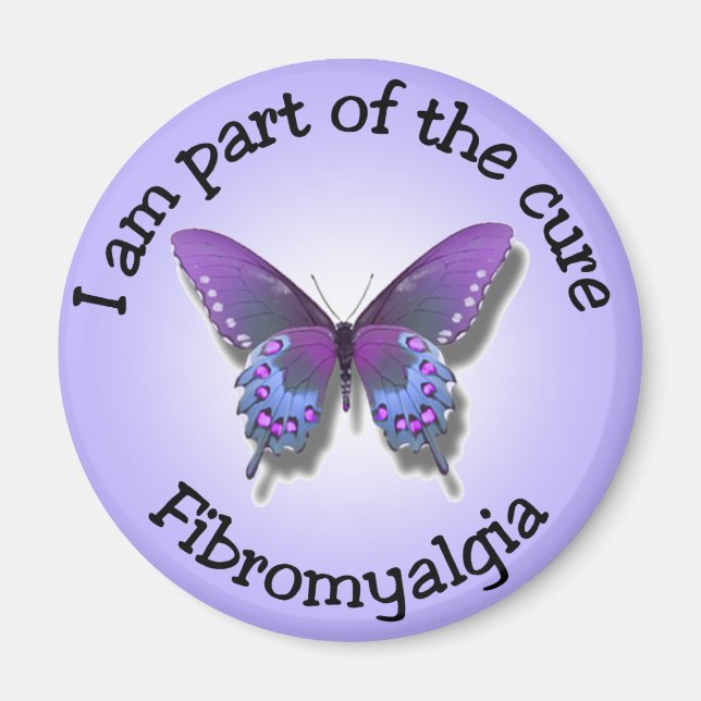 Fibromyalgia Awareness Magnet (Framsidan)