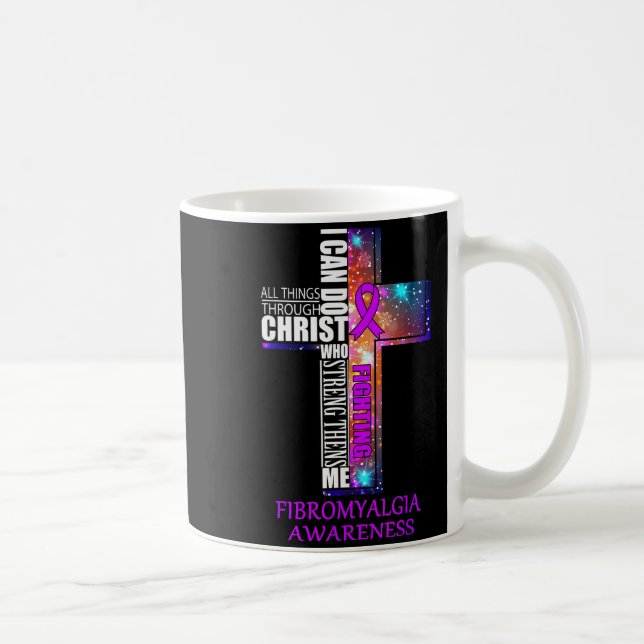 Fibromyalgia Awareness Shirt - Christmas Gift Shir Kaffemugg (Höger)