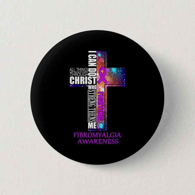 Fibromyalgia Awareness Shirt - Christmas Gift Shir Knapp (Framsida)