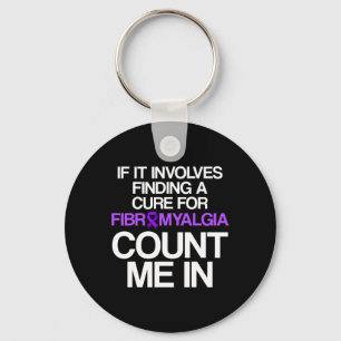 Fibromyalgia Awareness Survivor Finding Warrior 1 Nyckelring