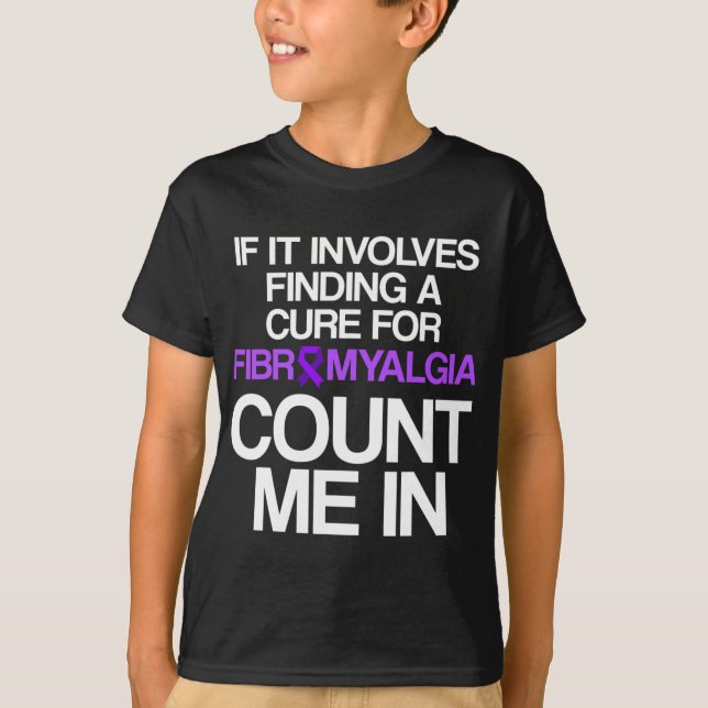 Fibromyalgia Awareness Survivor Finding Warrior 1 T Shirt (Framsida)