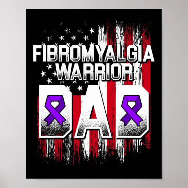 Fibromyalgia Awareness Survivor Mamma Warrior 3 Poster (Framsidan)