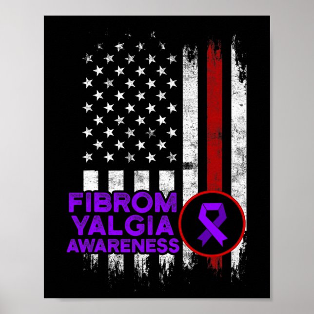 Fibromyalgia Awareness Survivor Proud Warrior 13 Poster (Framsidan)