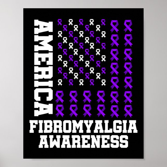 Fibromyalgia Awareness Survivor Proud Warrior 6 Poster (Framsidan)