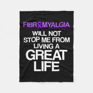 Fibromyalgia Awareness Survivor Stop Warrior 1 Fleecefilt