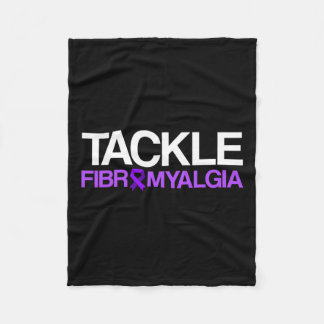 Fibromyalgia Awareness Survivor Tackling Warrior Fleecefilt