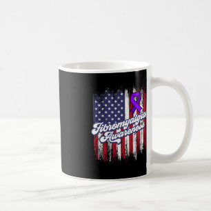 Fibromyalgia Awareness Survivor Woman Warrior Kaffemugg