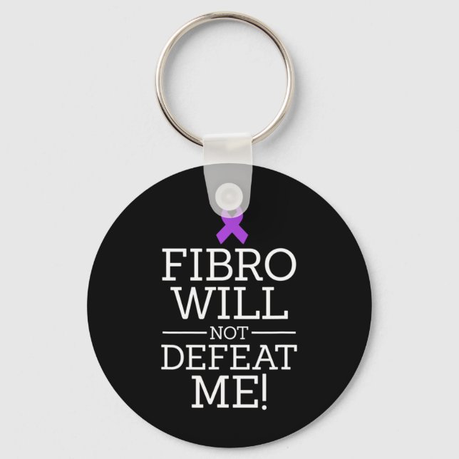 Fibromyalgia Awareness Warrior Fibro kommer inte a Nyckelring (Framsida)