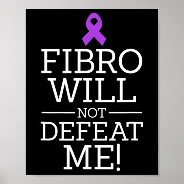 Fibromyalgia Awareness Warrior Fibro kommer inte a Poster (Framsidan)