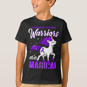 Fibromyalgia Awareness Warrior Roligt Unicorn T Shirt