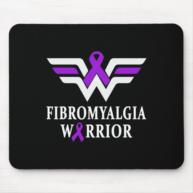 Fibromyalgia Awareness Warrior Support Lila Ribb Musmatta (Framsidan)