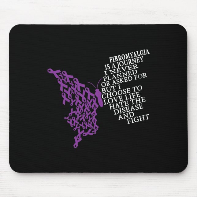 Fibromyalgia Awareness Warrior Support Lila Ribb Musmatta (Framsidan)