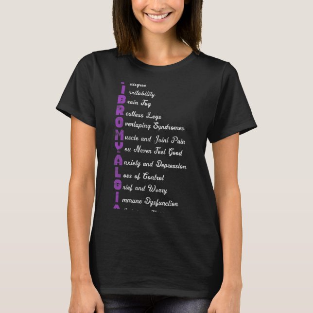 Fibromyalgia betyder kronisk fibromyosi t shirt (Framsida)
