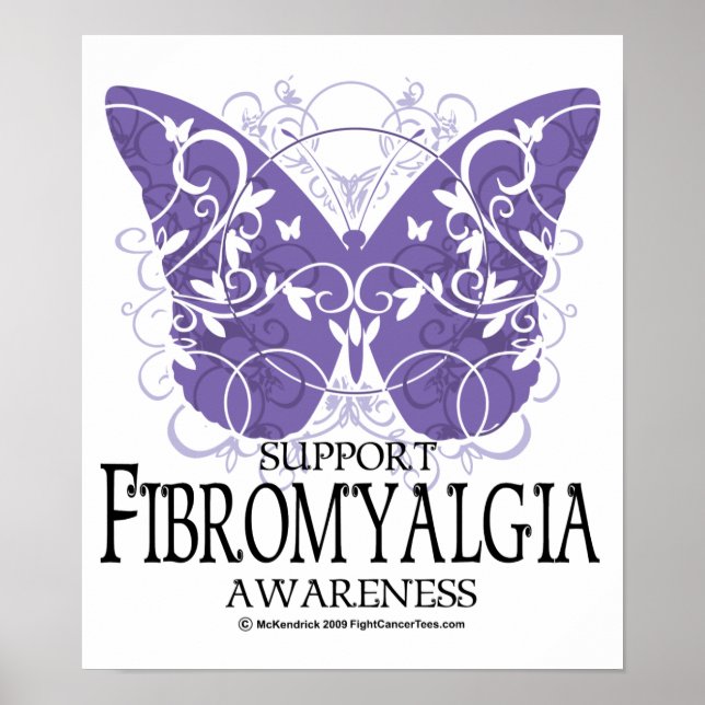 Fibromyalgia Butterfly Poster (Framsidan)