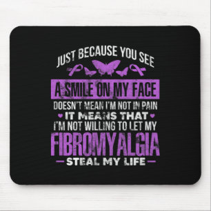 Fibromyalgia Fibro Warrior Lila Ribbon Butterfly Musmatta