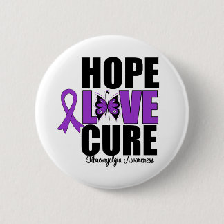 Fibromyalgia Hope Kärlek Cure Knapp