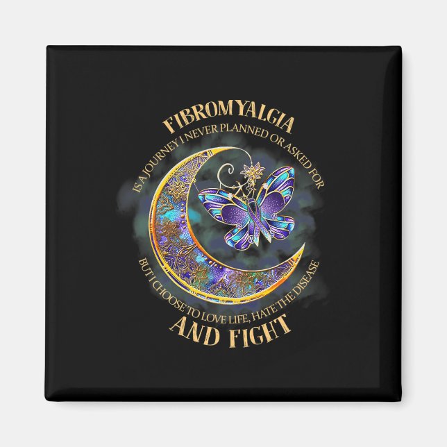 - Fibromyalgia Medvetenhet 33 Magnet (Framsidan)