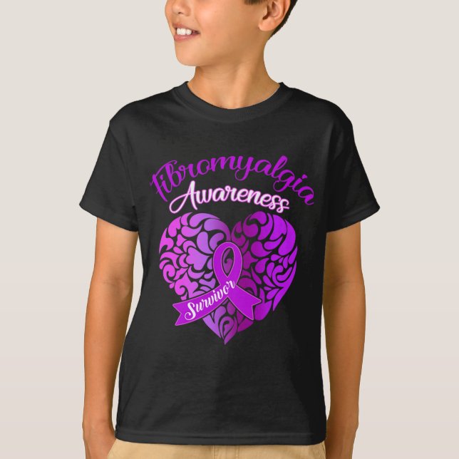 Fibromyalgia Medvetenhet Kronisk smärta Kvinnor Wa T Shirt (Framsida)