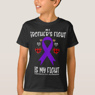 Fibromyalgia Medvetenhet min broders kamp är mitt T Shirt