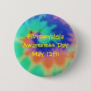 Fibromyalgia medvetenhetdag, maj 12th-Button Knapp