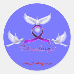 Fibromyalgia Sticker Runt Klistermärke