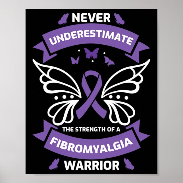 Fibromyalgia Warrior Awareness Poster (Framsidan)