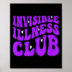 Fibromyalgia Warrior Groovy Fibromyalgia Awareness Poster