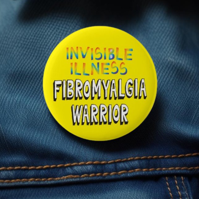 Fibromyalgia Warrior – Invisible Illness Knapp (Skapare uppladdad)