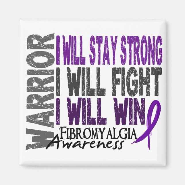 Fibromyalgia Warrior Magnet (Framsidan)