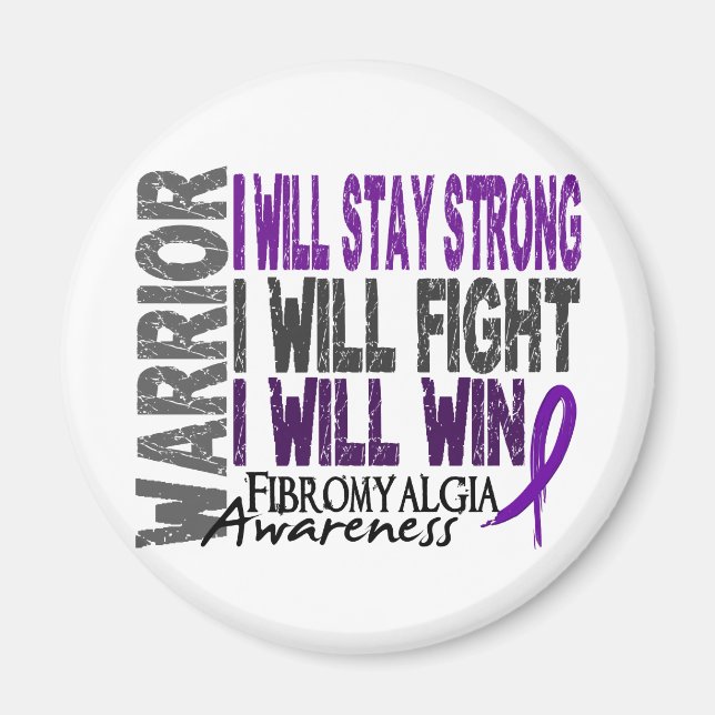 Fibromyalgia Warrior Magnet (Framsidan)