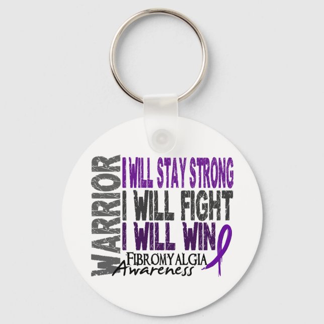 Fibromyalgia Warrior Nyckelring (Framsida)