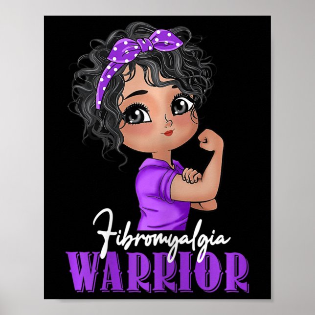 Fibromyalgia Warrior Starong Women Fibromyalgia Aw Poster (Framsidan)