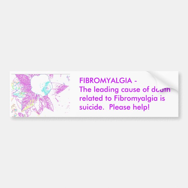 Fibromyalgiabildekal Bildekal (Framsidan)