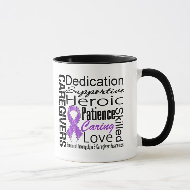 FibromyalgiaCaregiversCollage Mugg (Höger)