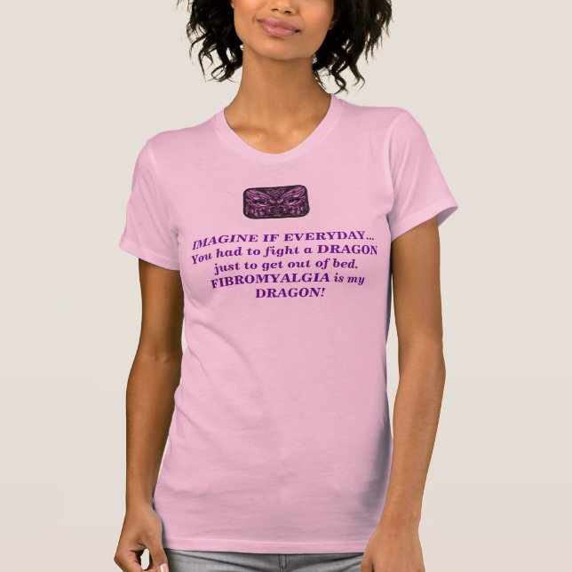 Fibromyalgiadrake T-shirt (Framsida)