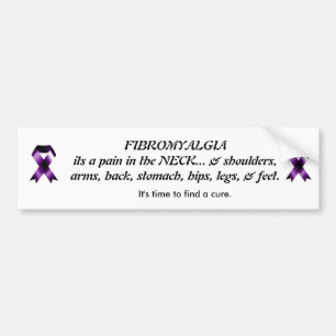 Fibromyalgiaen är en smärta i nacken bildekal