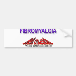 Fibromyalgiahelvete på jordbära bildekal
