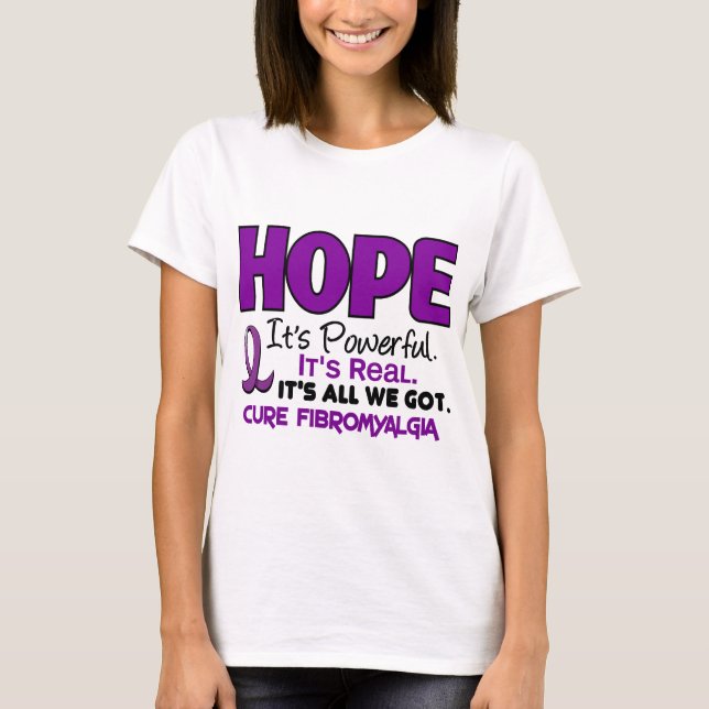 FibromyalgiaHOPP 1 Tee Shirt (Framsida)