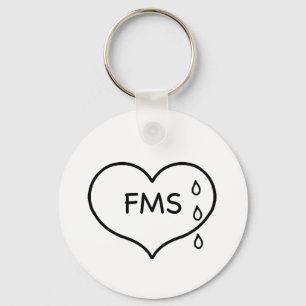 FibromyalgiaHumanenesskampanj Keychain Nyckelring