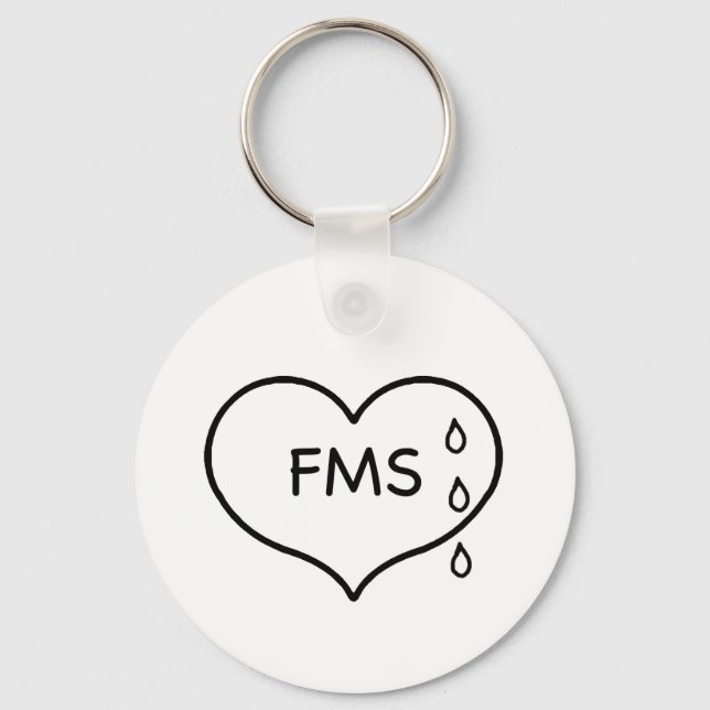 FibromyalgiaHumanenesskampanj Keychain Nyckelring (Framsida)