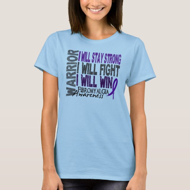 Fibromyalgiakrigare Tee Shirt (Framsida)
